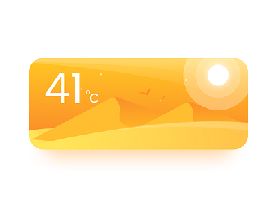 Weather Card #02 app card hot mobile sunny ui ux weather winter