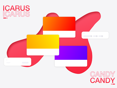 Hexo Blog Theme, ICARUS to Candy I color design illustration web
