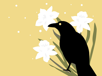 Crow and Daffodil