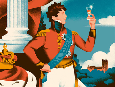 History of Cognac cognac food history illustration russia