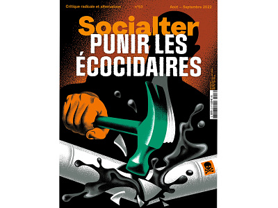 illustration for French Magazine Socialter ecology graphic design illustration magazine poison toxic vintage