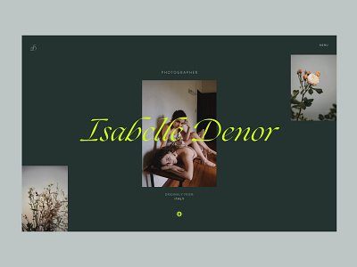 Isabelle Denor, photographer | Portfolio Website consept design interface minimal typogaphy typography ui ux web website