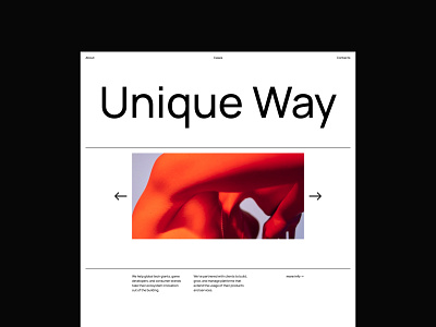 First Screen for the Digital Agency Website consept design digital agency interface minimal typography ui ux web web design website