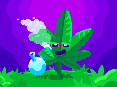 Marijuana art artist character cute design flat illustration illustration art illustrator marijuana