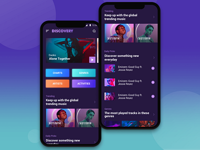 Music App Design design music music app ps ui