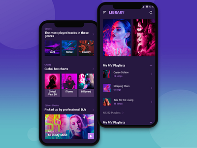 Music App Design#2 design music app ps