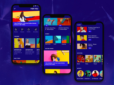 Music Mix App 2019 design music music app sketch ui ui pack ux
