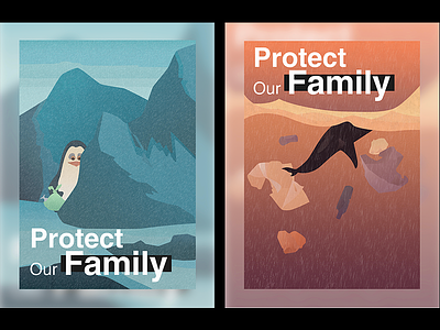 Please Protect Our Family 2019 color design illustration poster ps vector