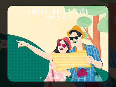 Sweet Daily Life 2019 color design illustration ps ui vector
