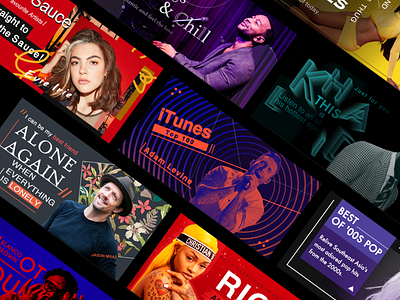 Visual Design for Music Banners 2019 banner brand color design gradient graphic design illustration music music app poster ps sketch ui vector visual