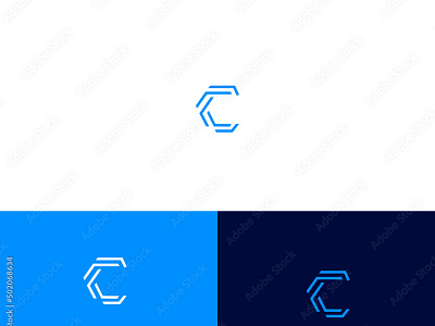 Letter C, CC Logo Design vector Template