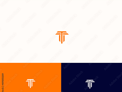 TT, T, MT, TM Letter Logo Design vector Template