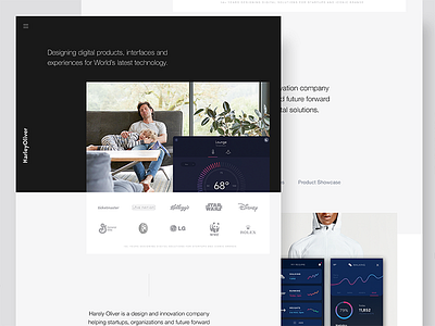 Harley Oliver Website - 2018 agency website toronto design studio