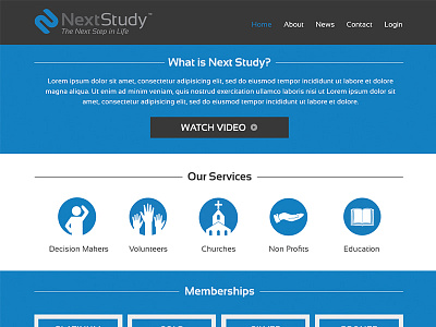 Next Study Website icons vector web design