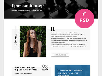 Personal Chess Blog (Free PSD)