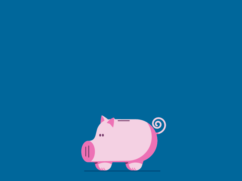 This little piggy. animation illustration money pig piggy piggy bank