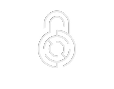 Maze lock icon design encryption glyph graphic gray icon illustration illustrator line lock logo lost maze minimal shape simple vector
