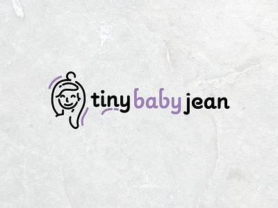 Wordmark concept baby branding design even face female friendly graphic happy icon illustration line logo simple woman wordmark