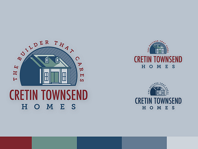 Custom Home Builder Logo Draft branding custom design home house icon illustration logo slogan southern traditional wordmark