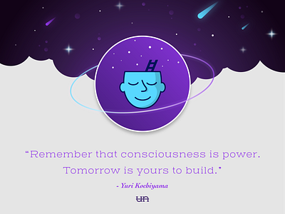 Consciousnessispower2c consciousness depth design icon illustration line art mind motivation planet power quote space vector vector art yuri kochiyama