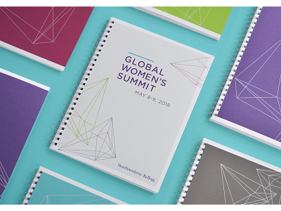 Global Women's Summit Program branding design event print program