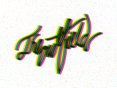 The Outfield cmyk design graphic design hand lettering illustration music the outfield typography