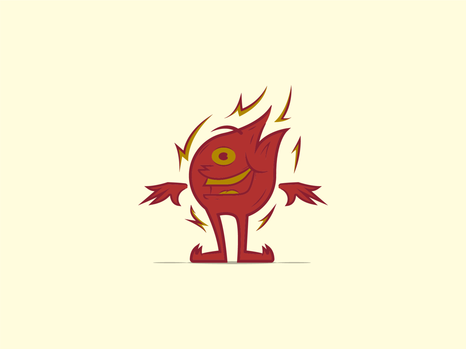 Fire Guy by Nathan Rackley on Dribbble