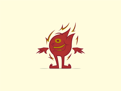Fire Guy character design fire graphic design illustration illustrator lines vector