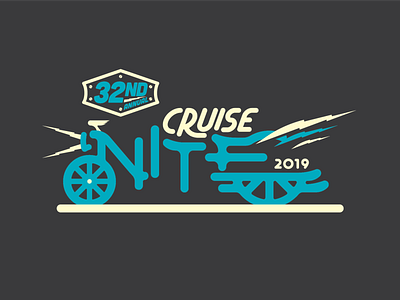 Cruise Nite branding car design graphic design hand lettering illustration illustration typography illustrator lines logo typography vector