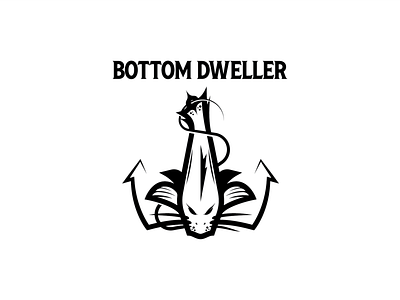 Bottom Dweller anchor branding design graphic design illustration illustrator logo logo design typogaphy vector
