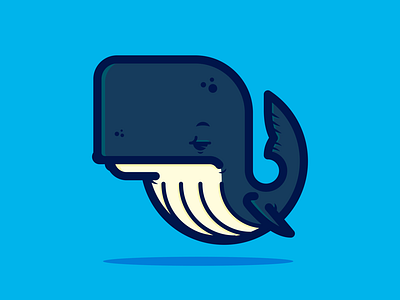 Whale branding graphic design illustration illustrator lines vector whale