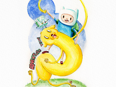 ADVENTURE TIME adventure time design illustration watercolor