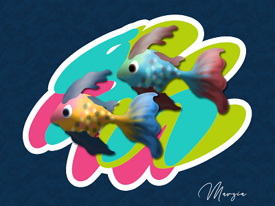 Fish Sticker Illustration