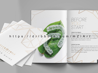 Aligner guide design for a dentist aligner guide design brochure design brochure for dentist dental guide design marzia new shot on dribbble portfolio design