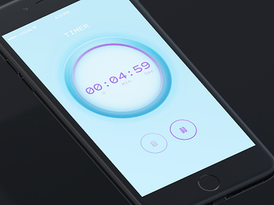 Daily Ui #14 Timer app count down daily 100 challenge daily ui dailyui illustration timer typography ui vector