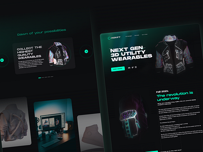 NFT Wearables website design