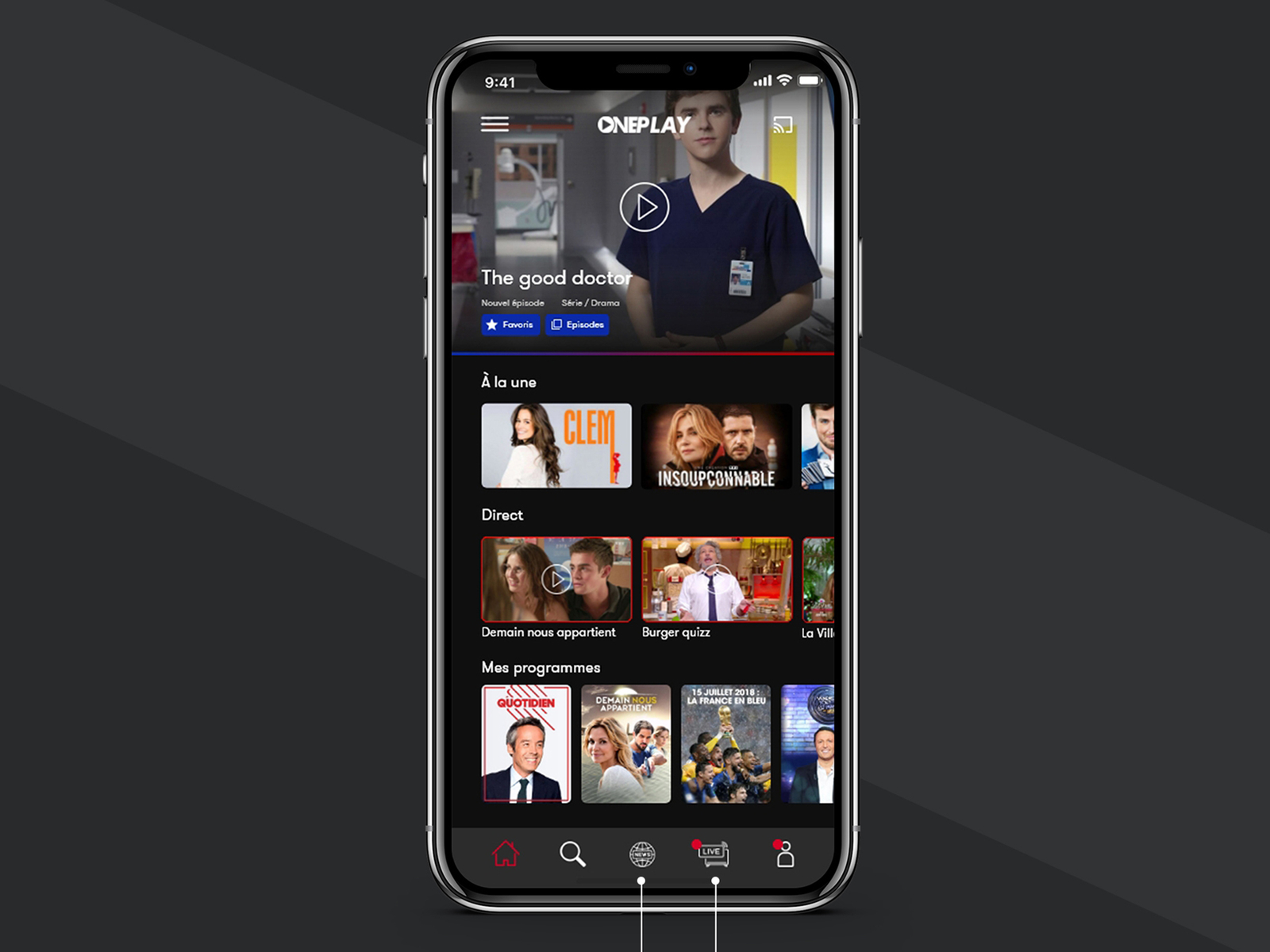 UI/UX Design for video app by Cyprien Mellet on Dribbble