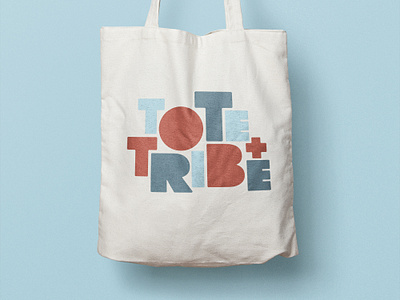 Tote and Tribe (unchosen) branding custom type design logo tote tribe typography