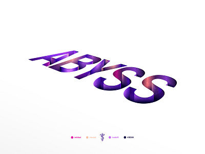 Abyss Dribble Final design flat illustration lettering logo type typography vector web