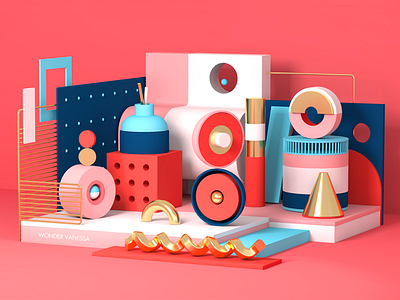 c4d work by Vanessa Leung on Dribbble