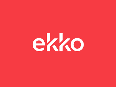 ekko branddesign branding design graphicdesign identity design logo logodesign logotype typedesign typographic typography wordmark