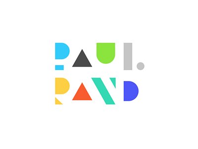 Paul Rand branding design geometric graphic design identitydesign logo logodesign logotype paul rand shapes type typedesign typographic typography