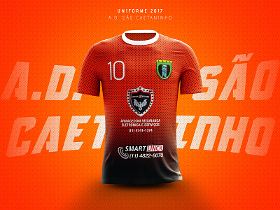 Uniforme Associação Desportiva São Caetaninho - 2017 art direction fashion design graphic design soccer kit uniform soccer