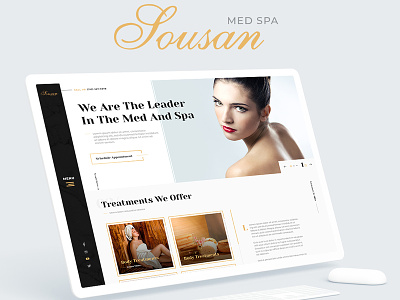 Med Spa Website Design branding interaction interaction design med spa spa ui ux web web deisgn website design
