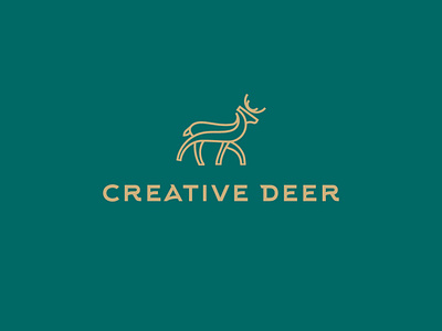 creative deer branding illustration illustrator logo logos vector