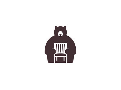 Bear chair art branding design flat graphic design icon illustration illustrator logo logos vector