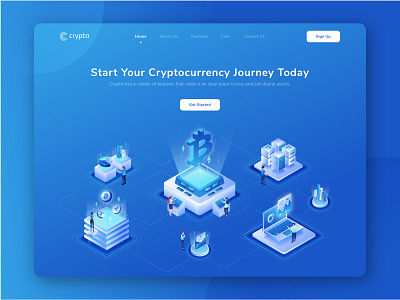 Cryptocurrency Website Design