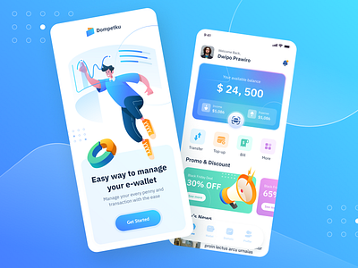 E-Wallet App UI Design