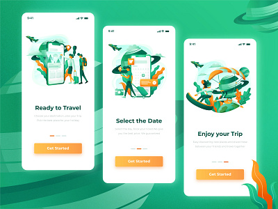 Travel App-Onboarding illustration