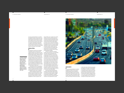 Annual Report annual report annualreport editorial design highways indesign tilt shift typography